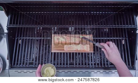Grilled Salmon On Plank