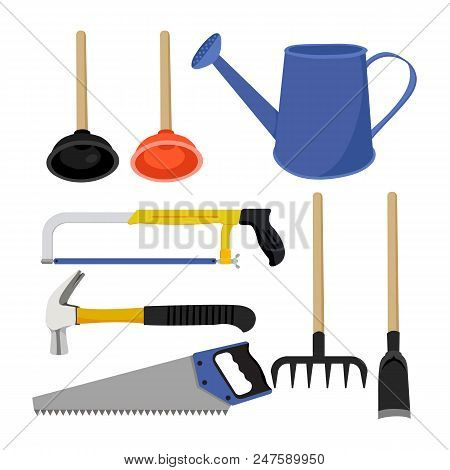 Agricultural Equipment Vector Design, Agricultural Tolls Collection