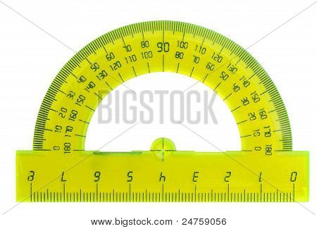 Yellow Protractor