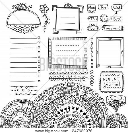 Bullet Journal Hand Vector Photo Free Trial Bigstock