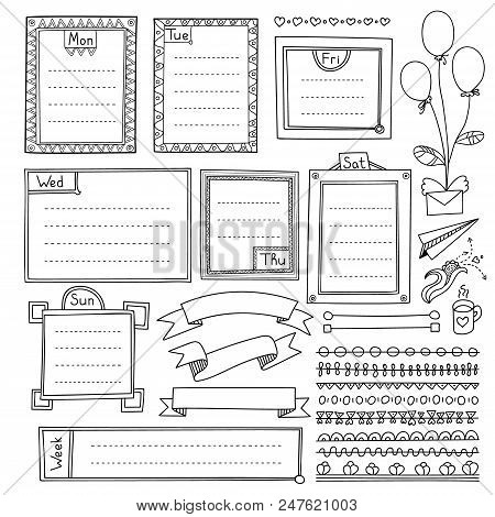 Bullet Journal Hand Vector Photo Free Trial Bigstock