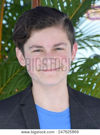 LOS ANGELES - JUN 30:  Kyan Zielinski arrives to the 'Hotel Transylvania 3: Summer Vacation' World Premiere  on June 30, 2018 in Hollywood, CA                