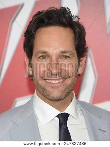 LOS ANGELES - JUN 25:  Paul Rudd arrives to the 'Ant-Man and The Wasp' World Premiere  on June 25, 2018 in Hollywood, CA                