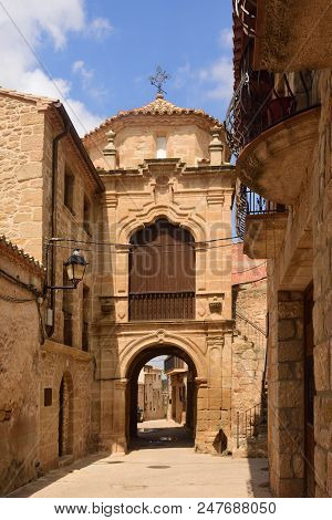 Chapel Of Sant Antonio In The Village Of Cretas, Teruel Province, Argaon, Spain