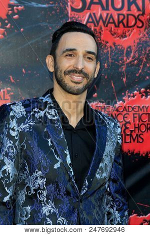 LOS ANGELES - JUN 27:  Amir Arison at the Saturn Awards at the Castaways on June 27, 2018 in Burbank, CA