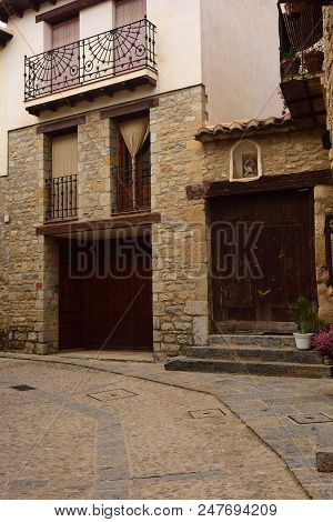 Streets And Corners Of The Medieval Village Of Mirambel, Maestrazgo, Teruel Province, Aragon,spain