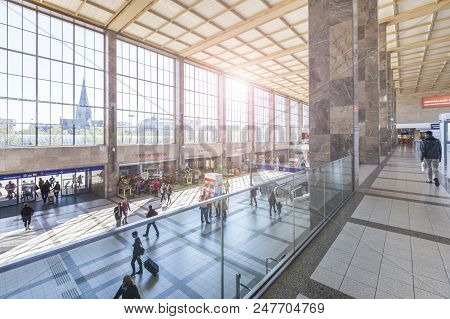 Vienna, Austria - April 29, 2016: Old Part Of The Vienna Westbahnhof (vienna West Station). It Is A 