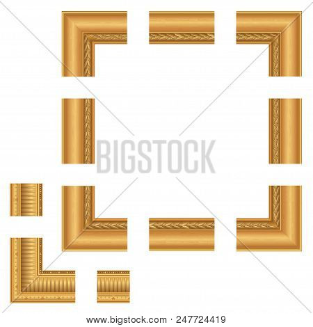 Gold Frame, Gold Classical Frame For A Picture