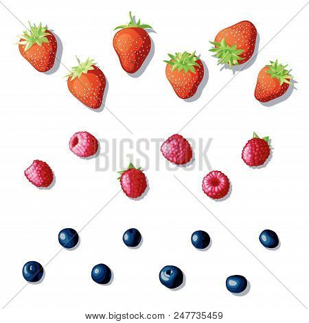 The Berry Lying On A White Background