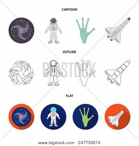 The Alien Hand, The Space Shuttle Ship Space Shuttle, The Astronaut In The Spacesuit, The Black Hole