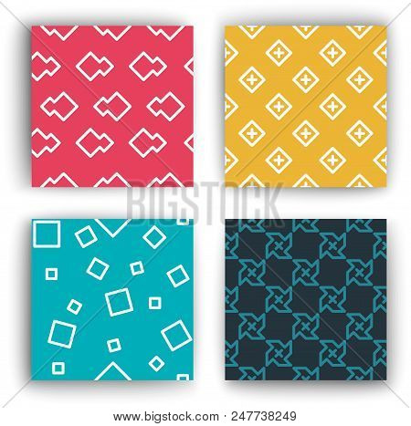 Infinite Seamless Pattern From Lines, A Background, Filling
