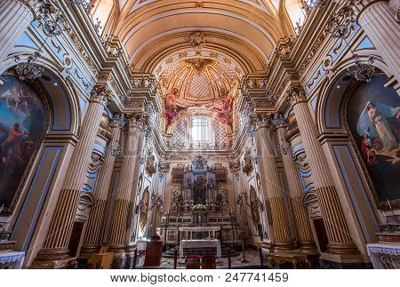 San Placido Church, Catania, Sicily, Italy