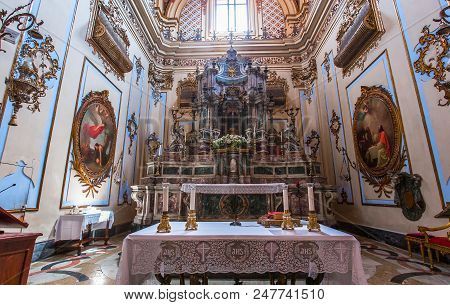 San Placido Church, Catania, Sicily, Italy