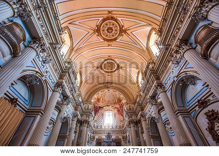 San Placido Church, Catania, Sicily, Italy