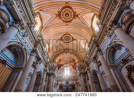 San Placido Church, Catania, Sicily, Italy