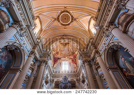 San Placido Church, Catania, Sicily, Italy