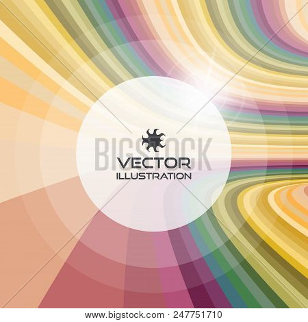 Abstract Swirl Background. Vector Illustration With Place For Text.