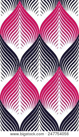 Seamless Geometric Pattern. Geometric Simple Fashion Fabric Print. Vector Repeating Tile Texture. Ro