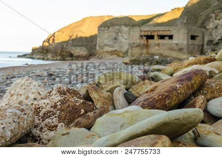 Remnants Of A War-time And Industrial Past At Blast Beach, Dawdon, County Durham