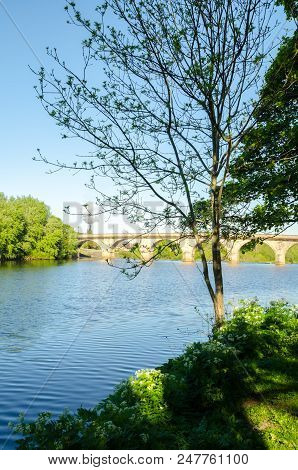 The Riverbank Of The River Tyne At Hexham, Northumberland