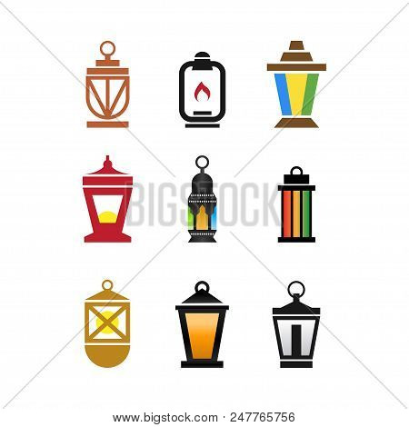 Collection Of Fanoos Lantern Graphic Design Vector
