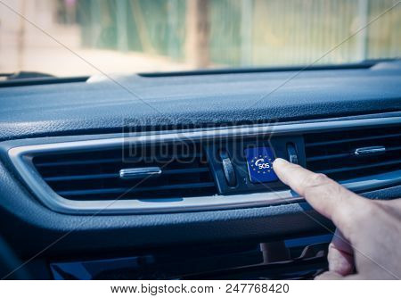 Car Equiped With An Ecall System. European Initiative Intended To Bring Rapid Assistance To Motorist