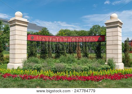 Entrance Sign Near Stadium Village On The Campus Of The University Of Minnesota