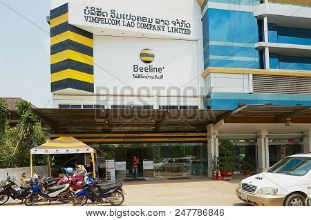 Vientiane, Laos - April 23, 2012: Office Of The Vimpelcom Lao Limited Communication International Co