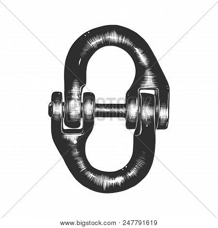 Vector Engraved Style Illustration For Posters, Decoration And Print. Hand Drawn Sketch Of Block Cha