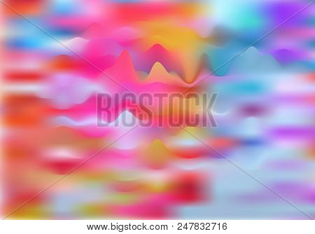 Organic Texture Design From Watercolor Painting,vector Background Colorful Can Be Used In Cover Desi