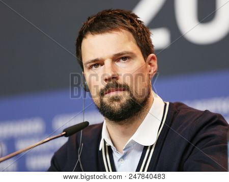 Danila Kozlovsky attends the 'Dovlatov' press conference during the 68th Berlinale International Film Festival Berlin at Grand Hyatt Hotel on February 17, 2018 in Berlin, Germany.