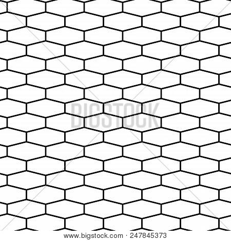 Abstract Seamless Pattern. Simple Geometric Background. Vector Illustration. Black And White Texture
