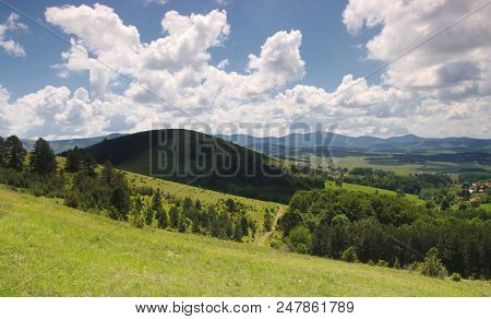 Lansdscape Of Zlatibor Mountain Hills In Serbia