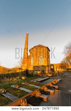 Middleton Top Steam Engine House, Used To Haul Trains Up Incline. Cromford, Derbyshire, England, Uk.