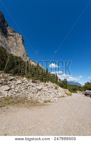 Dirt Road - Mountain Bike Trail Near Arco And The Lake Garda In Sarca Valley (valle Del Sarca) In Tr