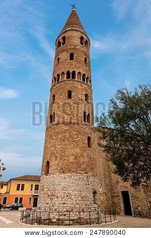 Medieval Bell Tower (1038) Of The Cathedral Of Caorle (santo Stefano Protomartire) - Venice - Veneto