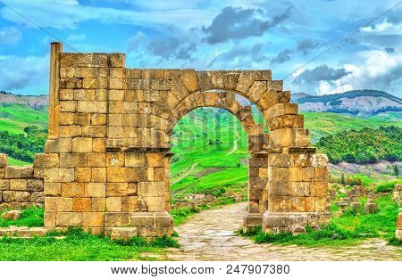 Berbero-roman Ruins At Djemila. Unesco World Heritage In Algeria