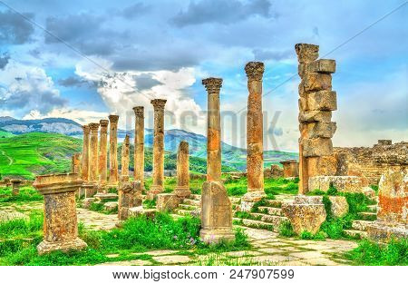 Berbero-roman Ruins At Djemila. Unesco World Heritage In Algeria