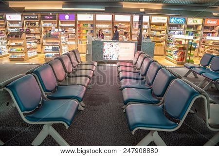 Bangkok- May 2,2018 : King Power Duty Free Shop At Don Mueang Airport, Bangkok Of Thailand. Don Muea