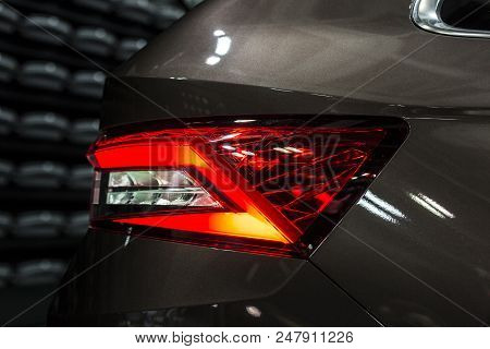 Rear Stop Light Of Car Stock Photography
