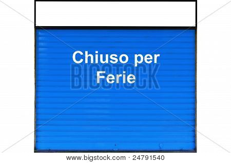Segno chiuso