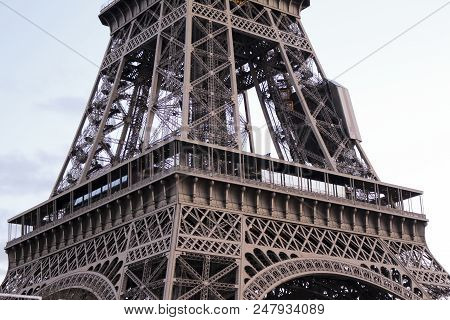 The Eiffel Tower In The City Paris, France