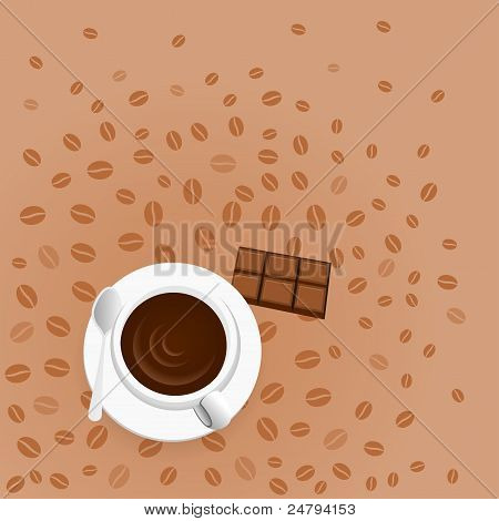 Caffè con cioccolato