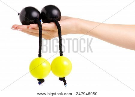 Patica In Hand On White Background Isolation