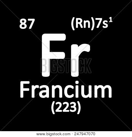 Periodic Table Element Polonium Icon On White Background. Vector Illustration.