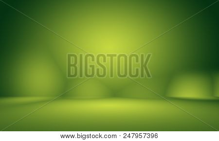 Abstract Blur Empty Green Gradient Studio Well Use As Background, Website Template, Frame, Business 