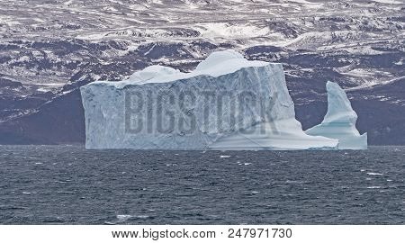Dramatic Large Iceberg Off The Coast Of Greenland Along The Nugssuaq Peninsula