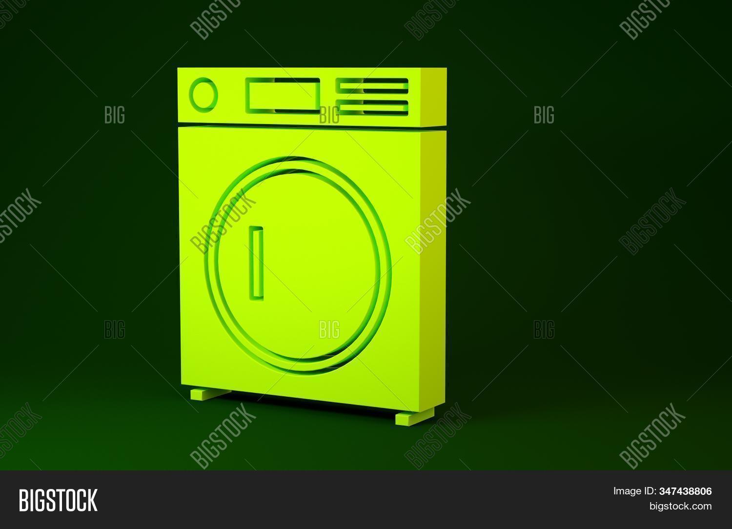 Yellow Washer Icon Image Photo Free Trial Bigstock