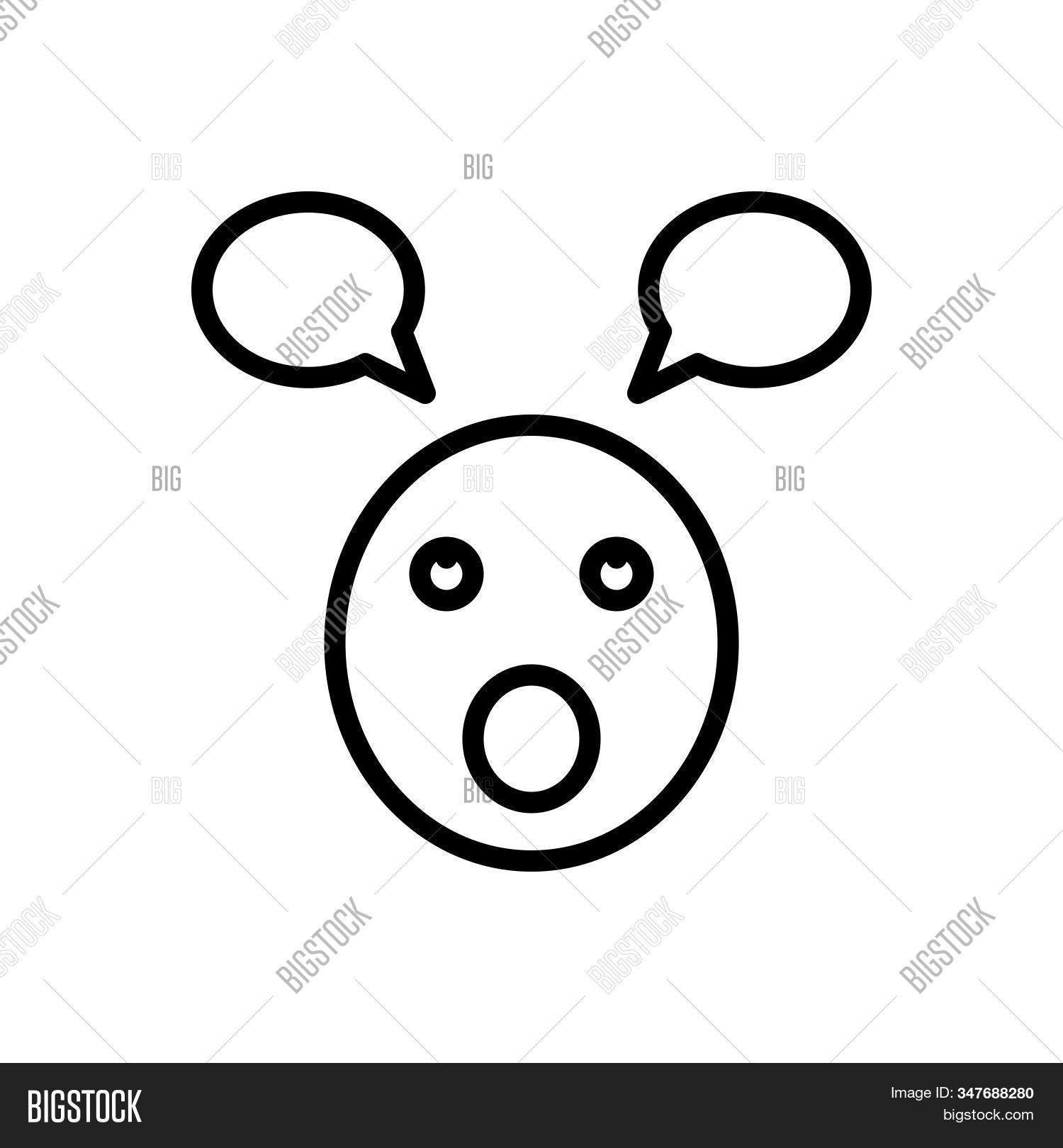 Black Line Icon Vector & Photo (Free Trial) | Bigstock