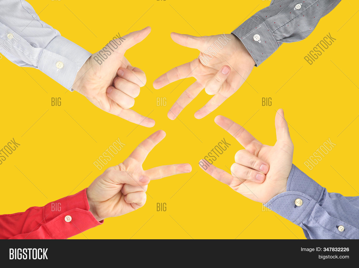 Shell Sign Finger Showing Signs Fingers Image & Photo (Free Trial) | Bigstock
